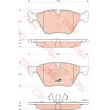 Jeu de 4 plaquettes de frein avant TRW GDB1662 - Visuel 1