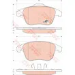 Jeu de 4 plaquettes de frein avant TRW GDB1691 - Visuel 1