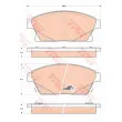 Jeu de 4 plaquettes de frein avant TRW GDB1847 - Visuel 1