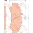 Jeu de 4 plaquettes de frein avant TRW GDB1863 - Visuel 1