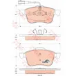 Jeu de 4 plaquettes de frein avant TRW GDB1880 - Visuel 1