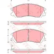 Jeu de 4 plaquettes de frein avant TRW GDB3299 - Visuel 1