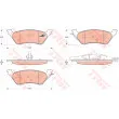 Jeu de 4 plaquettes de frein arrière TRW GDB4130 - Visuel 1