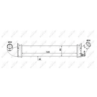 Intercooler, échangeur NRF 30380