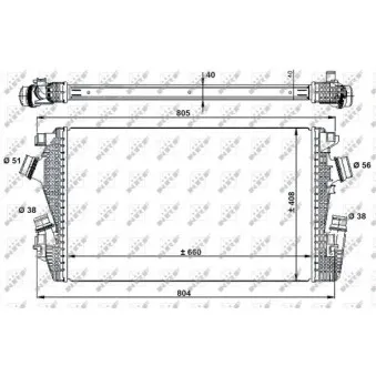 Intercooler, échangeur NRF 30934