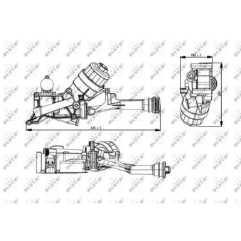 Boîtier, filtre à huile NRF 31349
