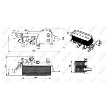 Radiateur d'huile NRF 31749