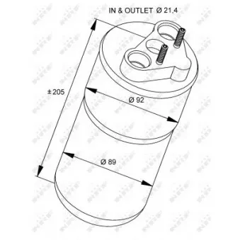 Filtre déshydratant, climatisation NRF