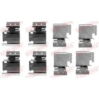 Kit d'accessoires, plaquette de frein à disque QUICK BRAKE 109-1298
