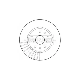 Jeu de 2 disques de frein avant BORG & BECK BBD4614