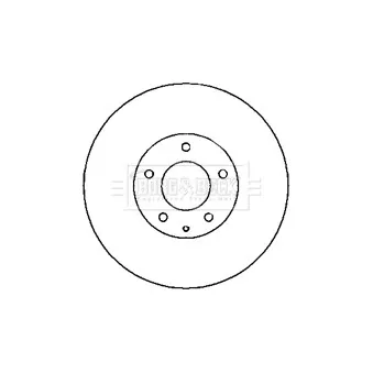 Jeu de 2 disques de frein arrière BORG & BECK BBD5181