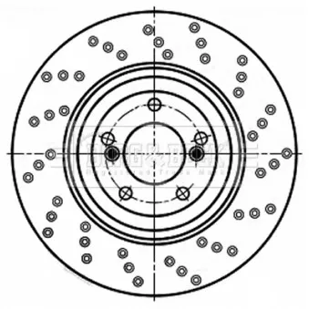 Disque de frein arrière droit BORG & BECK BBD6059S