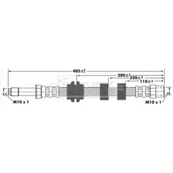 Flexible de frein BORG & BECK BBH6418