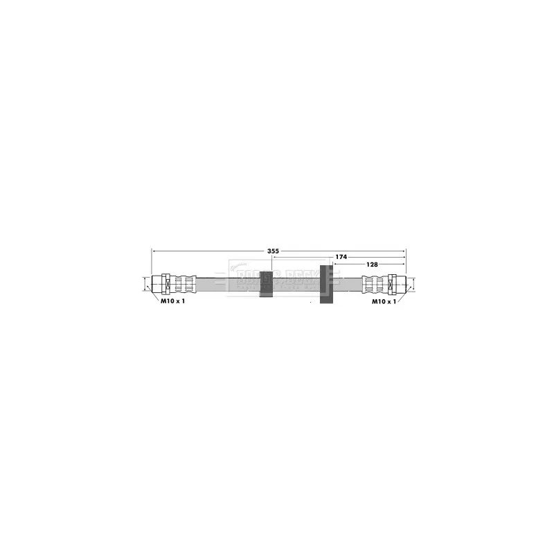 Flexible de frein BORG & BECK BBH6425