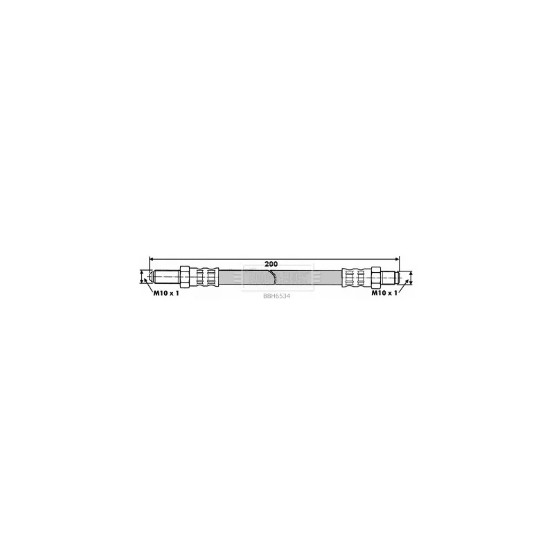 Flexible de frein BORG & BECK BBH6534