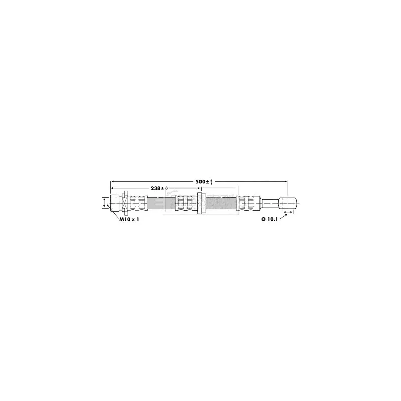 Flexible de frein BORG & BECK BBH6786