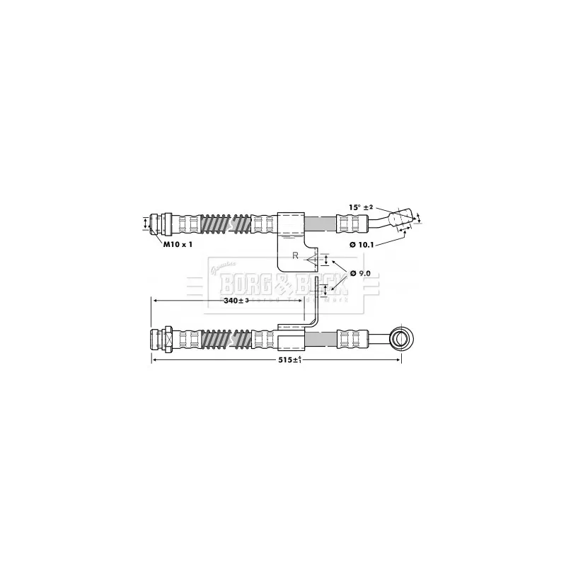 Flexible de frein BORG & BECK BBH6800