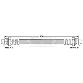 Flexible de frein BORG & BECK BBH6815