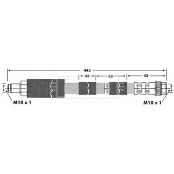 Flexible de frein BORG & BECK BBH6904