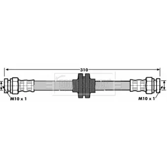 Flexible de frein BORG & BECK BBH6956