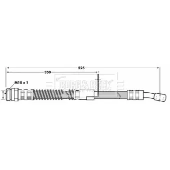 Flexible de frein BORG & BECK BBH7012