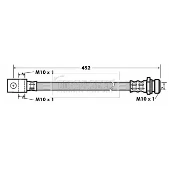 Flexible de frein BORG & BECK BBH7157