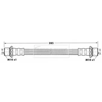 Flexible de frein BORG & BECK BBH7223