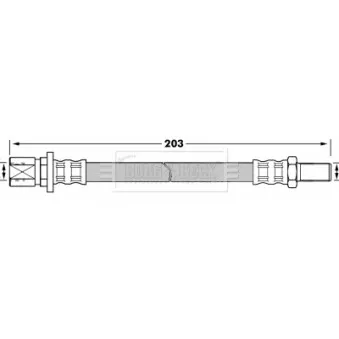 Flexible de frein BORG & BECK BBH7224