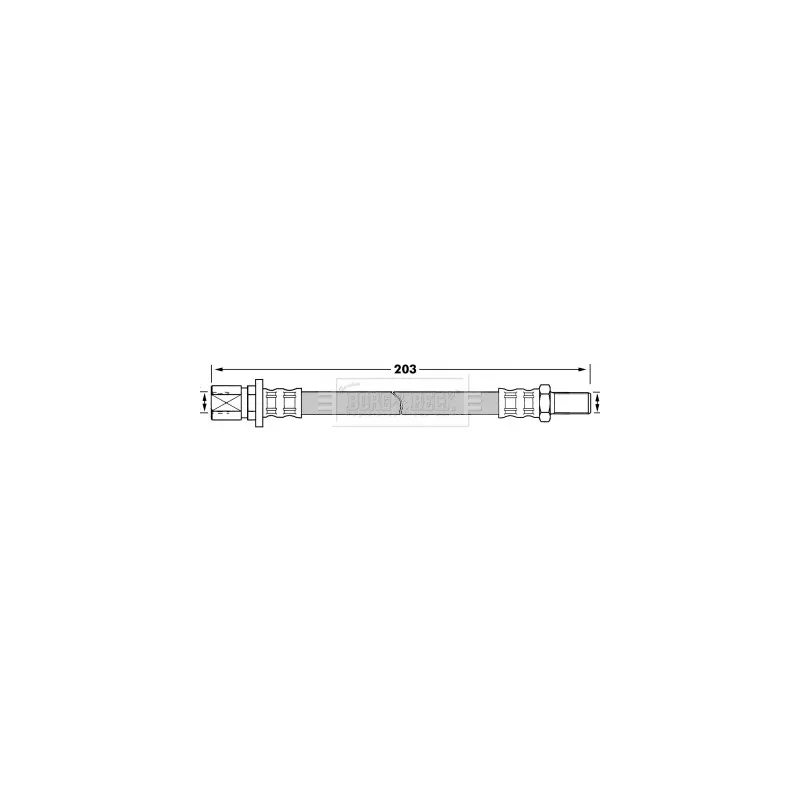 Flexible de frein BORG & BECK BBH7224