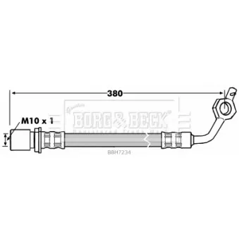 Flexible de frein BORG & BECK BBH7234