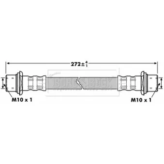 Flexible de frein BORG & BECK BBH7259