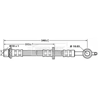 Flexible de frein BORG & BECK BBH7271