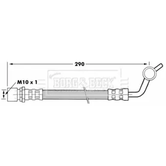 Flexible de frein BORG & BECK BBH7286