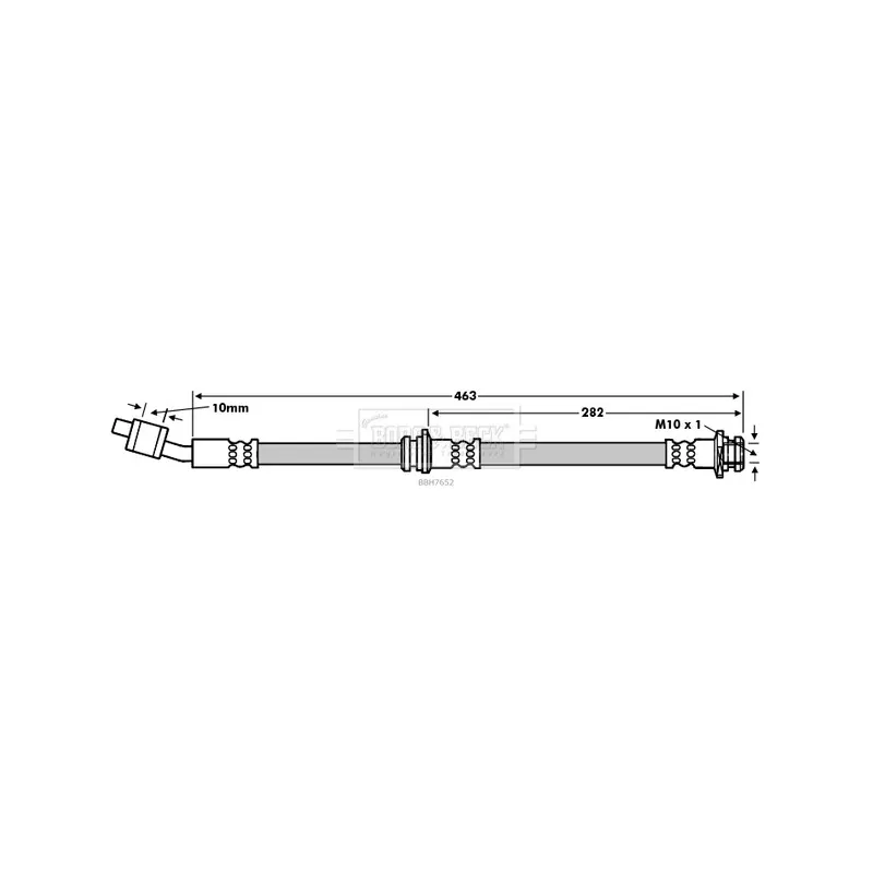 Flexible de frein BORG & BECK BBH7652