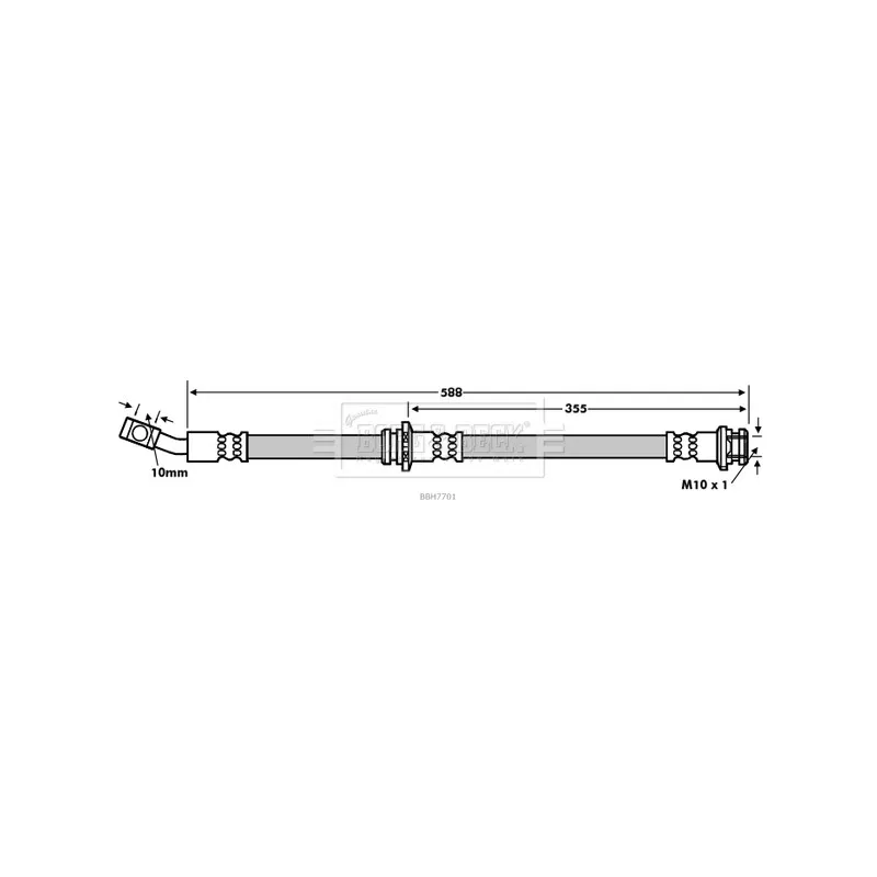 Flexible de frein BORG & BECK BBH7701