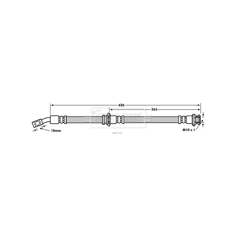 Flexible de frein BORG & BECK BBH7702