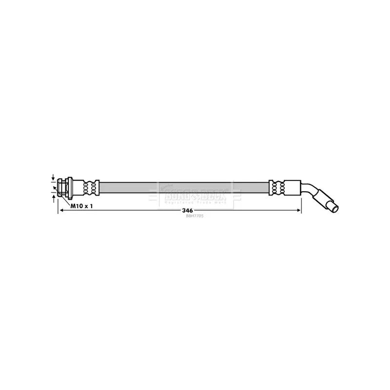 Flexible de frein BORG & BECK BBH7705