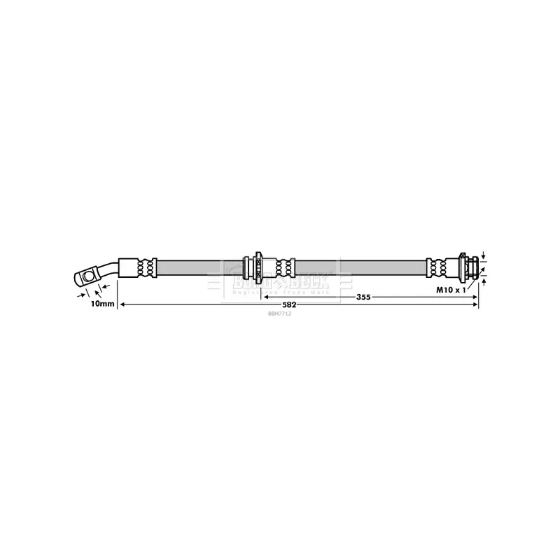 Flexible de frein BORG & BECK BBH7712