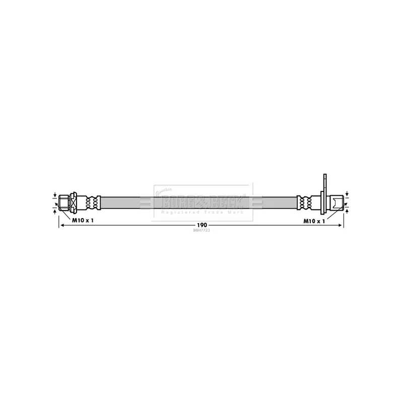 Flexible de frein BORG & BECK BBH7723