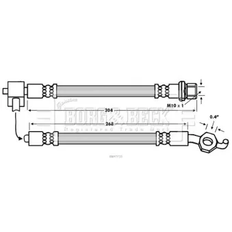 Flexible de frein BORG & BECK BBH7733