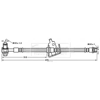 Flexible de frein BORG & BECK BBH7736