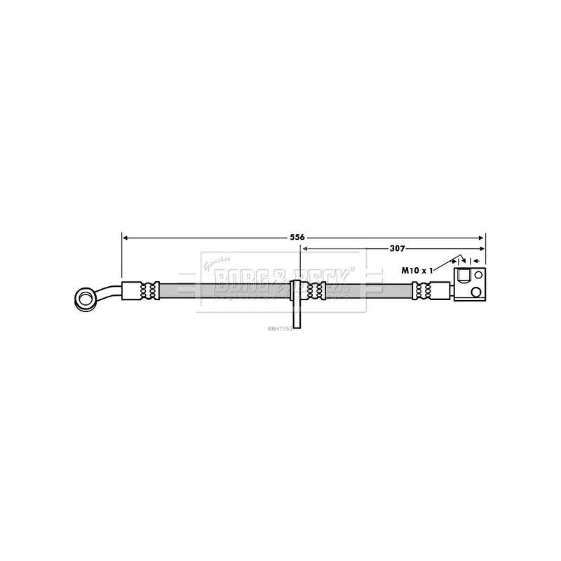 Flexible de frein BORG & BECK BBH7753