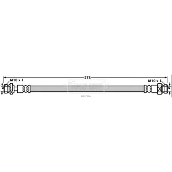 Flexible de frein BORG & BECK BBH7926