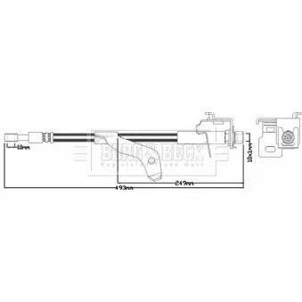 Flexible de frein BORG & BECK BBH7973