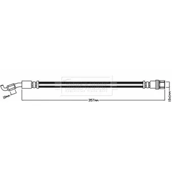 Flexible de frein BORG & BECK BBH8094