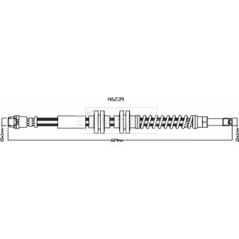 Flexible de frein BORG & BECK BBH8168