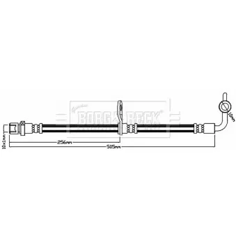 Flexible de frein BORG & BECK BBH8243