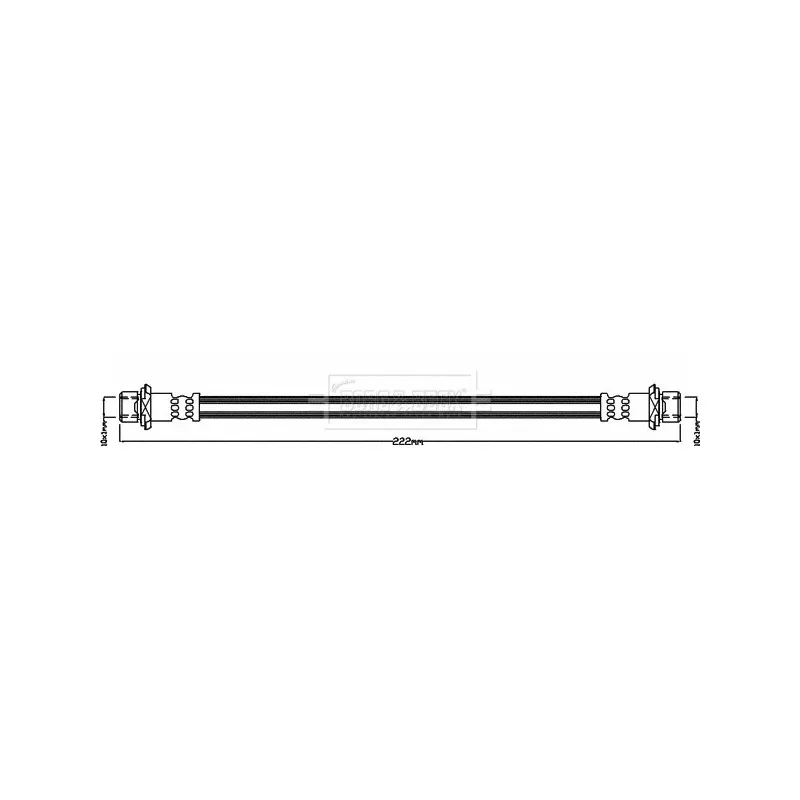 Flexible de frein BORG & BECK BBH8336