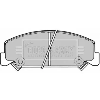 Jeu de 4 plaquettes de frein avant BORG & BECK BBP1176