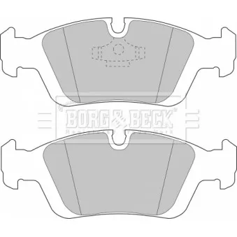 Jeu de 4 plaquettes de frein avant BORG & BECK BBP1399